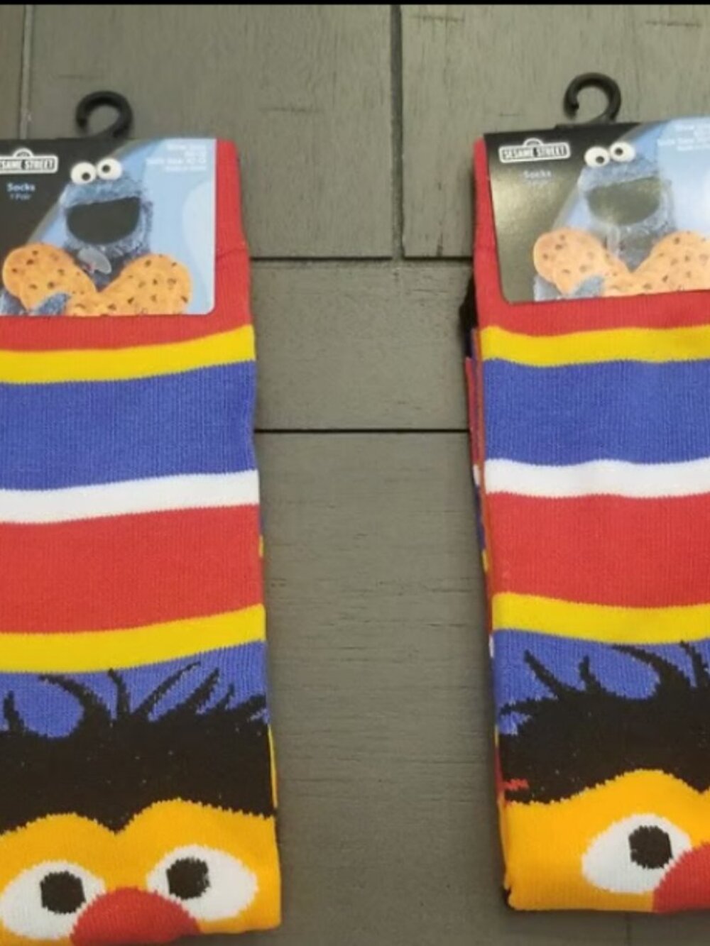 Sesame Street Bert & Ernie 2-Pair Adult Novelty Crew Sock